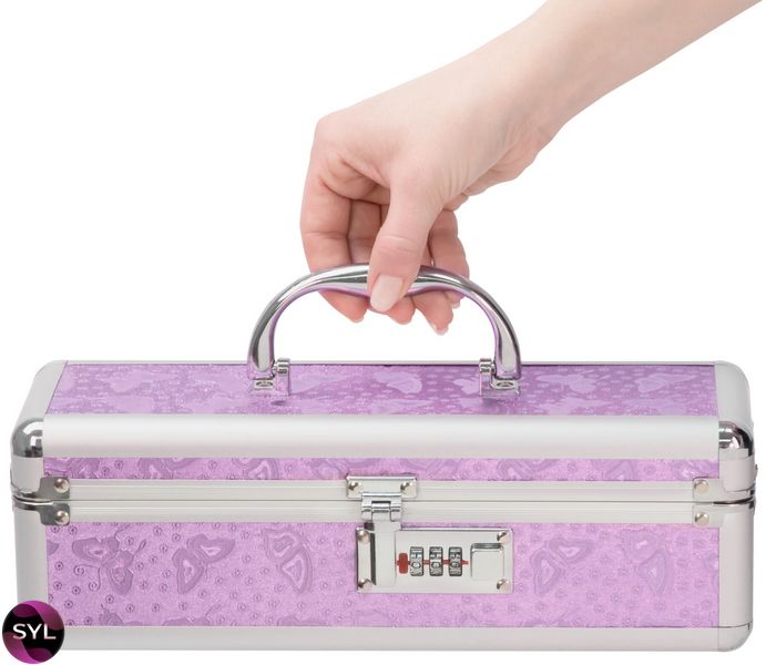 Кейс для зберігання секс-іграшок BMS Factory - The Toy Chest Lokable Vibrator Case Purple з кодовим SO5562 SafeYourLove