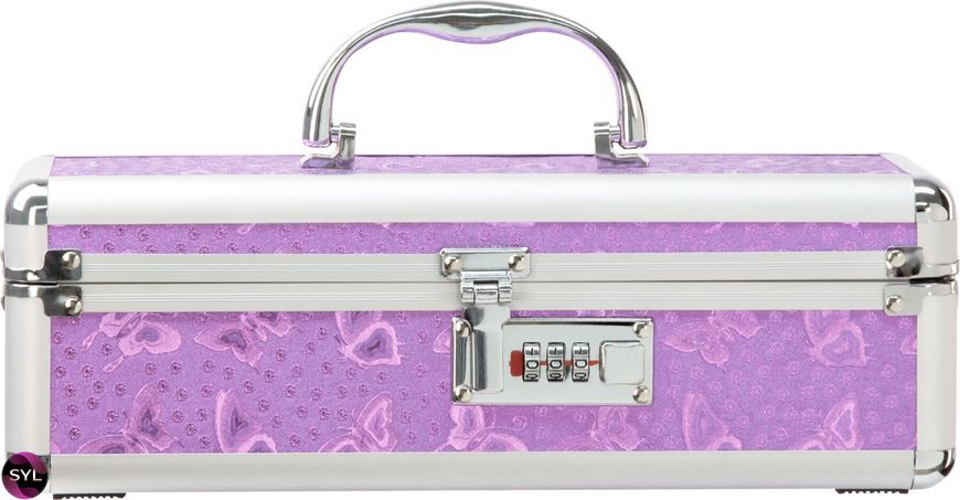 Кейс для зберігання секс-іграшок BMS Factory - The Toy Chest Lokable Vibrator Case Purple з кодовим SO5562 SafeYourLove