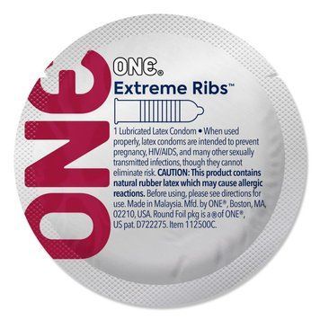 Презерватив ONE Extreme Ribs, 1 шт, ребристий, зі змазкою SX0774 SafeYourLove