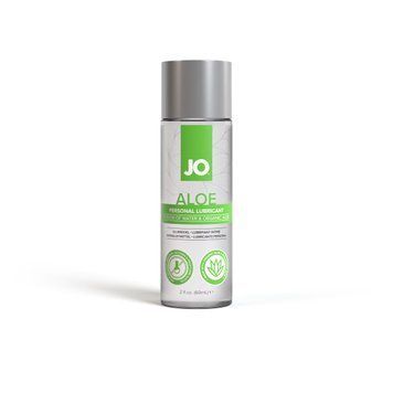 JO H2O Organic Aloe Water-Based Lubricant (60 ml), moisturizing and soothing effect