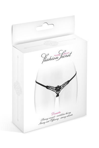 Трусики-стрінги з доступом Fashion Secret DANUTA Black SO2257 SafeYourLove