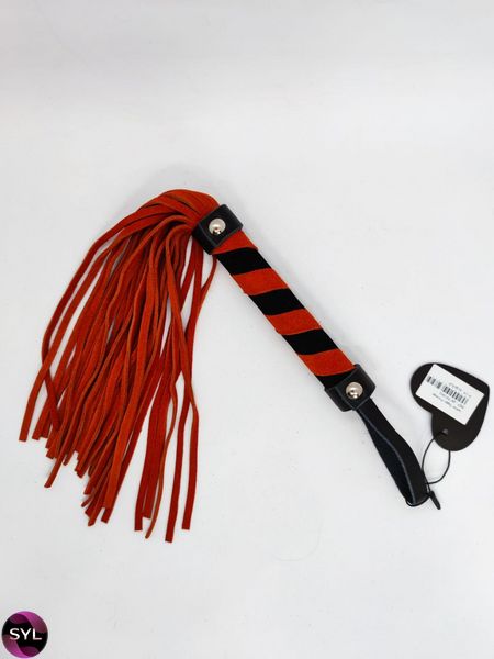 Флоггер DS Fetish Leather flogger M orange 291701043 SafeYourLove