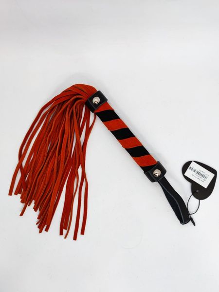 Флоггер DS Fetish Leather flogger M orange 291701043 фото