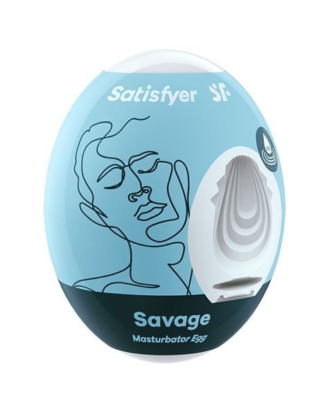 Самозмащувальний мастурбатор-яйце Satisfyer Masturbator Egg Savage, одноразовий, не потребує змазки SO5524 SafeYourLove