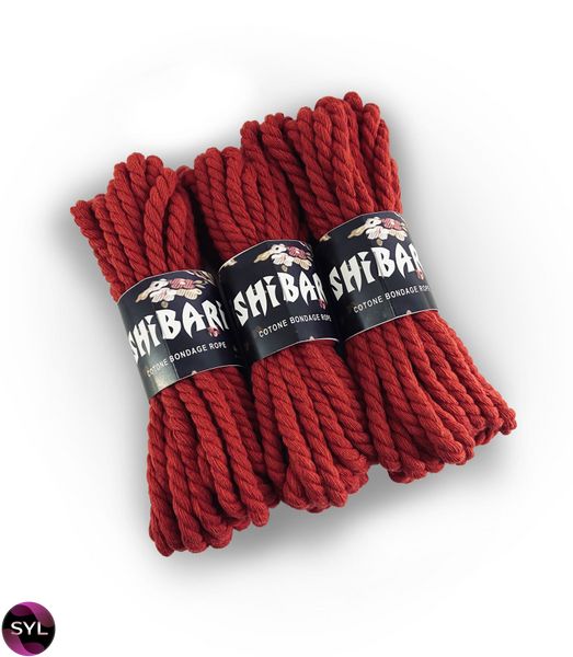 Бавовняна мотузка для шібарі Feral Feelings Shibari Rope, 8 м червона SO4003 SafeYourLove