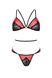 Комплект білизни Passion PEONIA SET L/XL red, бра, трусики SO8466 фото 3 Safeyourlove