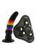 Страпон женский радужный COLOURFUL LOVE STRAP ON SOLID DILDO DT21740 фото 1