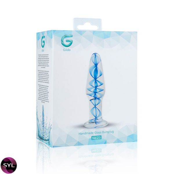 Скляна анальна пробка з внутрішньою спіраллю Gildo Glass Buttplug No. 23 SO4417 SafeYourLove