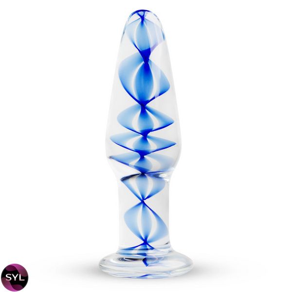 Скляна анальна пробка з внутрішньою спіраллю Gildo Glass Buttplug No. 23 SO4417 SafeYourLove