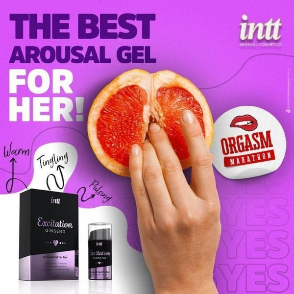 Exciting gel with vibration effect Intt Excitation, 15 ml