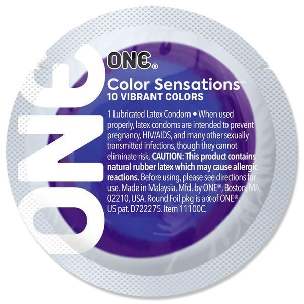 Презерватив ONE Sensations by ONE, 1 шт, гладенький, зі змазкою, колір Lavender SX0769 SafeYourLove