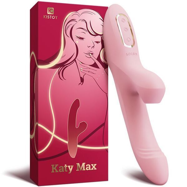 Вібратор-кролик з обертанням стовбура та вакуумною стимуляцією KisToy Katy Max SO4952 SafeYourLove
