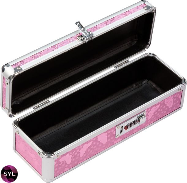 Кейс для зберігання секс-іграшок BMS Factory - The Toy Chest Lokable Vibrator Case Pink з кодовим за SO5563 SafeYourLove