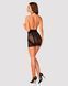 Напівпрозора сорочка з відкритими грудьми Obsessive Lacrisia chemise, з чокером, розмір M/L SO7287 фото 4 Safeyourlove