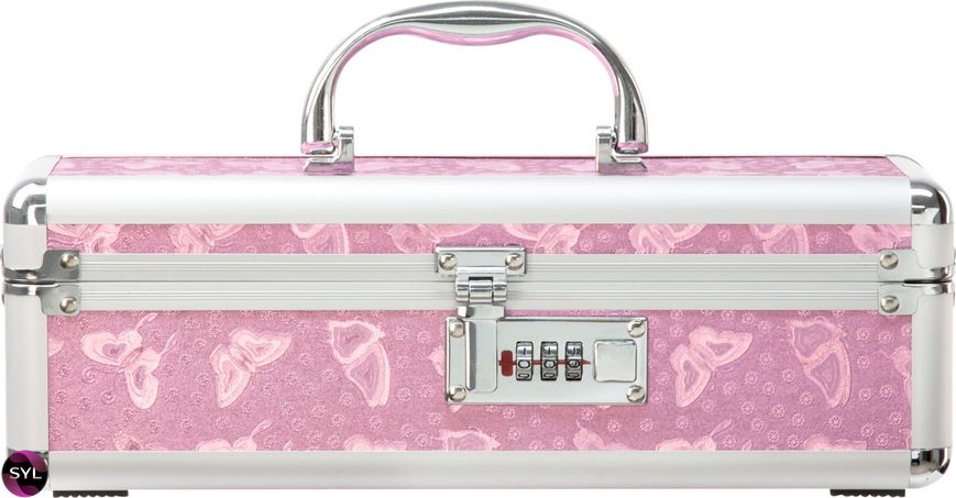 Кейс для зберігання секс-іграшок BMS Factory - The Toy Chest Lokable Vibrator Case Pink з кодовим за SO5563 SafeYourLove