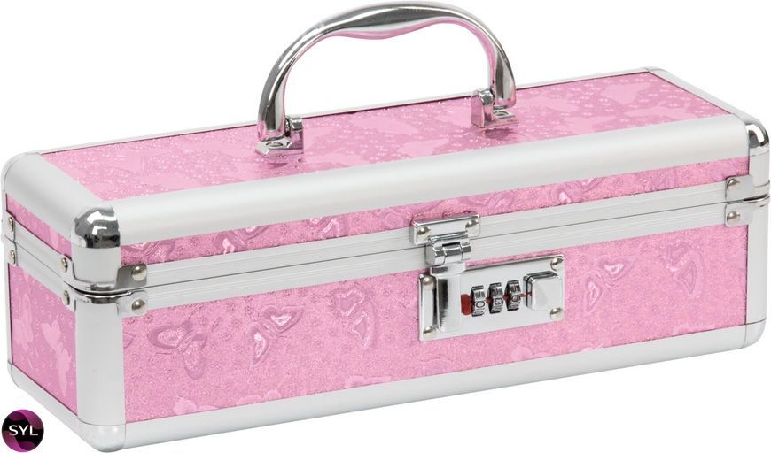 Кейс для зберігання секс-іграшок BMS Factory - The Toy Chest Lokable Vibrator Case Pink з кодовим за SO5563 SafeYourLove