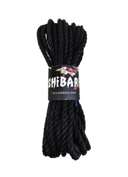 Джутова мотузка для шібарі Feral Feelings Shibari Rope, 8 м чорна SO4004 SafeYourLove
