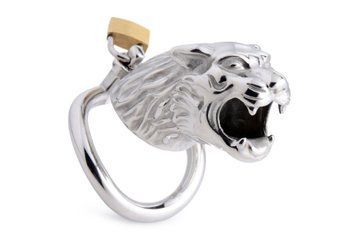 Master Series Tiger King Cock Cage With Lock