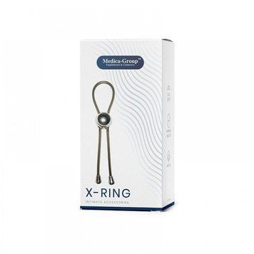 Эрекционное лассо X-Ring Medica Group, силиконовое, черное 51130 фото