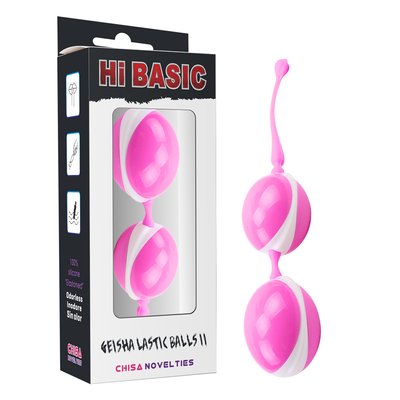 Вагинальные шарики - Chisa Geisha Lastic Double Balls II, Hi-Basic Pink CH01022 фото