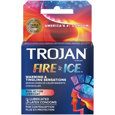 Упаковка презервативів 3шт Trojan Fire & Ice UCIU000223 SafeYourLove