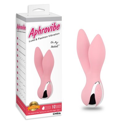 Вибратор с 2 отростками Chisa Aphrovibe Light Pink Oh My Rabbit 36847 /CN-530783684 фото