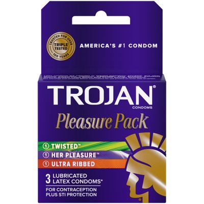 Упаковка 3шт Trojan Pleasure Pack UCIU001087 фото