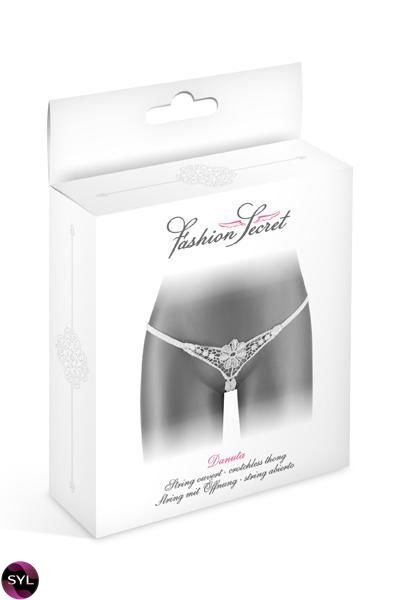 Трусики-стрінги з доступом Fashion Secret DANUTA White SO2258 SafeYourLove