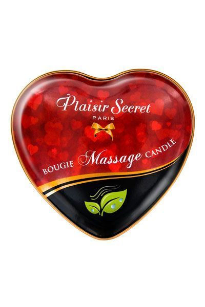 Масажна свічка серце Plaisirs Secrets Natural (35 мл) SO1863 SafeYourLove