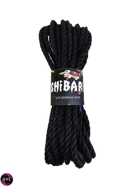 Джутова мотузка для шібарі Feral Feelings Shibari Rope, 8 м чорна SO4004 SafeYourLove