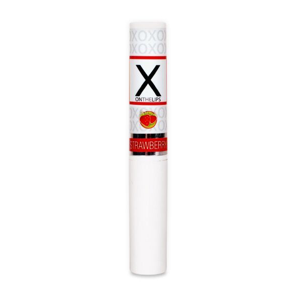 Stymulujący balsam do ust unisex Sensuva - X on the Lips Truskawka z feromonami, truskawka