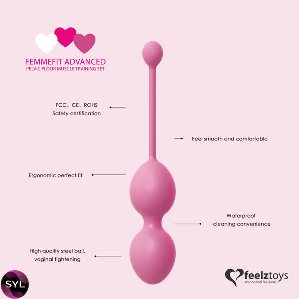 Набір вагінальних кульок для просунутих FeelzToys - FemmeFit Advanced Pelvic Muscle Training Set SO5067 SafeYourLove