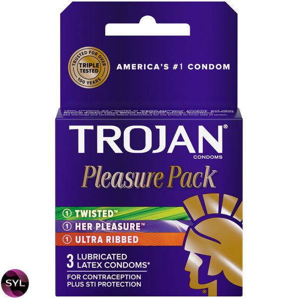 Упаковка 3шт Trojan Pleasure Pack UCIU001087 фото