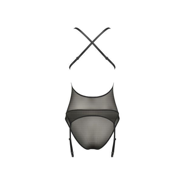Gorset z dekoltem Passion ERZA CORSET czarny
