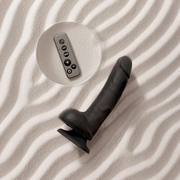 Фаллоимитатор с вибрацией и ротацией Strap-On-Me Rotating & Vibrating Realistic Dildo - L - Black SX3503 фото