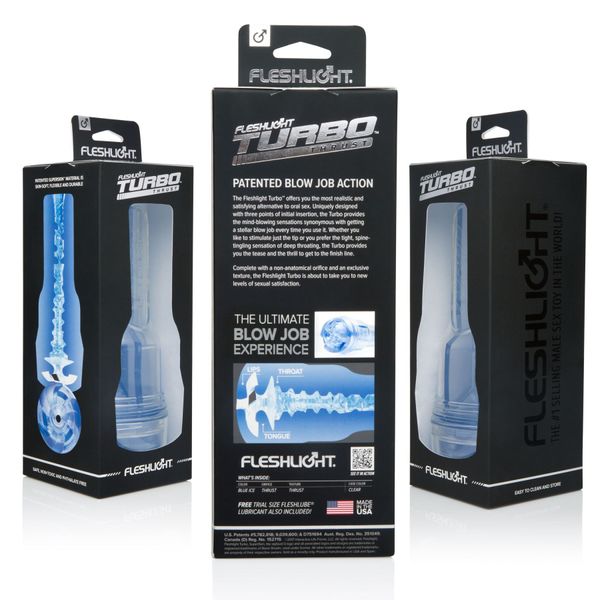 Мастурбатор Fleshlight Turbo Thrust Blue Ice (имитатор минета) F11192 фото