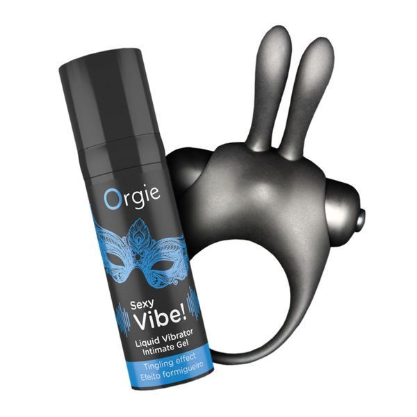 Набор Orgie Vibe Bunny: жидкий вибратор и эрекционное виброкольцо SX3137 фото