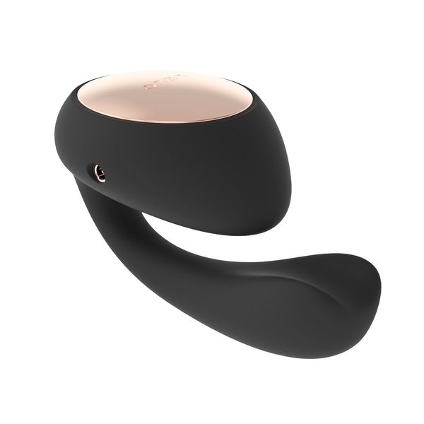 Смарт-вібратор LELO Ida Wave Black, вагінально-кліторальний, технологія WaveMotion, 2 мотори SO8076 SafeYourLove