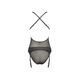 Gorset z dekoltem Passion ERZA CORSET czarny
