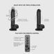 Фаллоимитатор с вибрацией и ротацией Strap-On-Me Rotating & Vibrating Realistic Dildo - L - Black SX3503 фото 2
