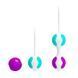 Вагинальные шарики Pretty Love Kegel Ball набор 3 вида, фиолетово-бирюзовый 14265 фото 4
