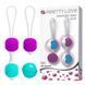 Вагинальные шарики Pretty Love Kegel Ball набор 3 вида, фиолетово-бирюзовый 14265 фото 1