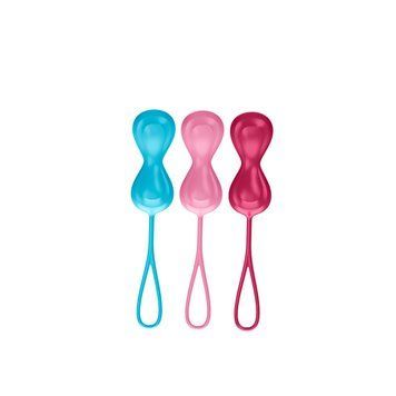 Zestaw kulek dopochwowych Satisfyer Balls C02 podw&oacute;jnych, średnich