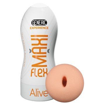 Мастурбатор вагіна Alive Maxi Flex Generic Experience у білій колбі AV30737 SafeYourLove