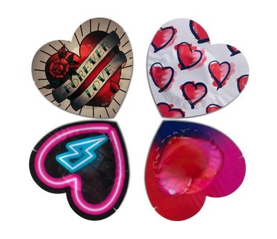 Презервативы в форме сердца Pasante Hearts UCIU000534 фото