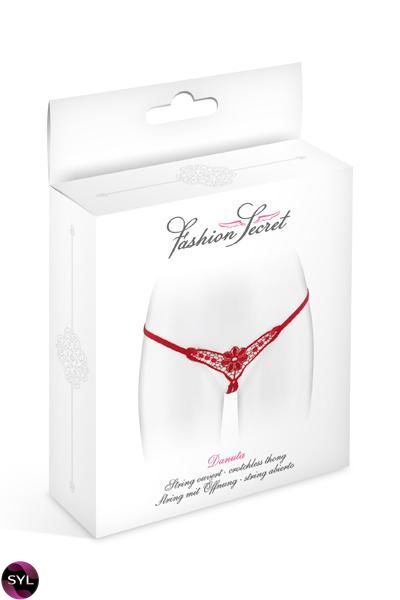 Трусики-стрінги з доступом Fashion Secret DANUTA Red SO2259 SafeYourLove