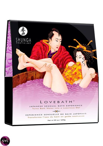Гель для ванны Shunga LOVEBATH – Sensual Lotus 650 г, делает воду ароматным желе со SPA эффектом SO2545 фото