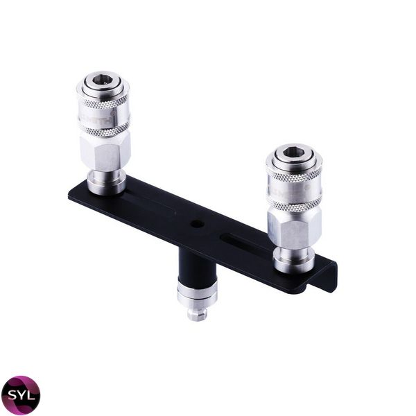 Подвійний конектор для секс-машин Hismith Quick Connector Adapter with Double Head, система KlicLok SO6219 SafeYourLove