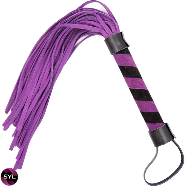 Флоггер DS Fetish Leather flogger M purple 292301043 SafeYourLove