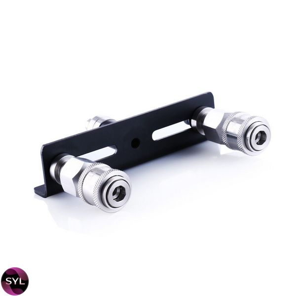 Подвійний конектор для секс-машин Hismith Quick Connector Adapter with Double Head, система KlicLok SO6219 SafeYourLove